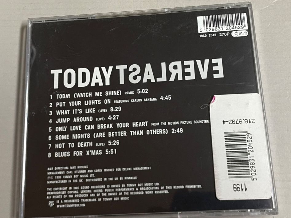 CDs: Everlast – Today EP – Gebraucht aus Muri b. Bern von AdidasCollector 1