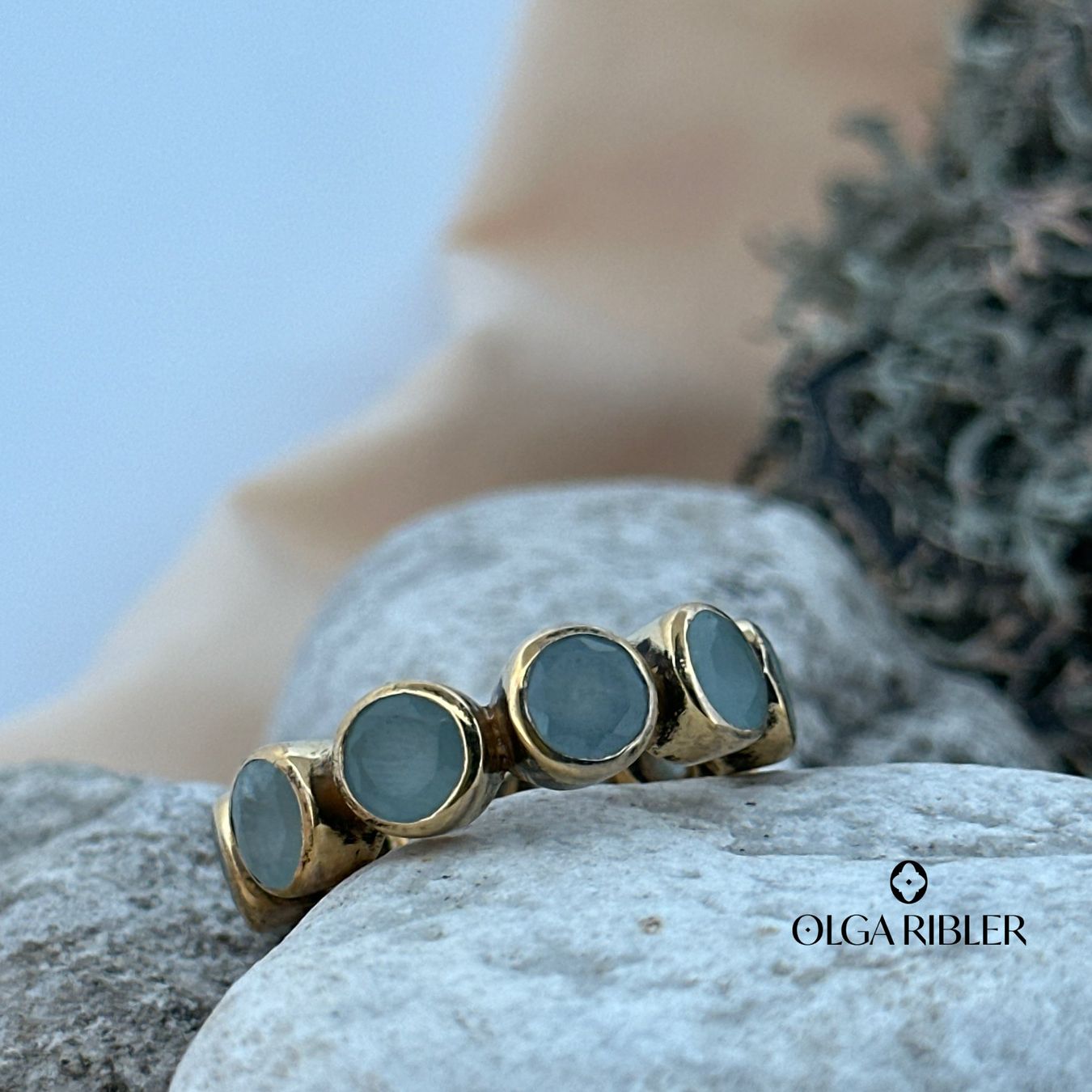 Olga Ribler Ringe: Memory Aquamarine Ring Silber Grösse 60 – Neu (gemäss Beschreibung) aus Luzern von Schmuckoutlet 4