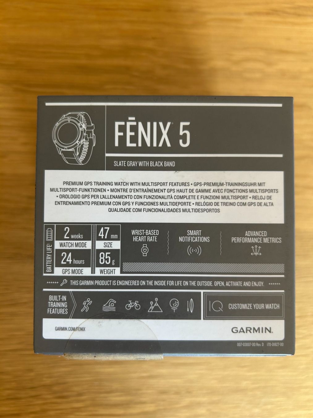 Garmin Smartwatch: Garmin Fenix 5 – Usato da Zürich venduto da mue_f2xl 5