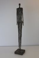 Große Skulptur im Giacometti Stil Metall 60cm