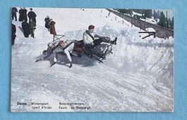 Davos - Wintersport - Bobsleighrennen - Bahntrassee - 1909