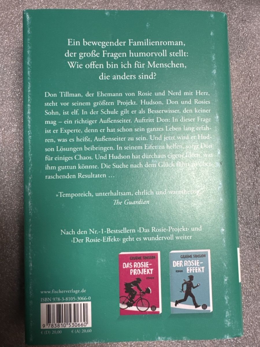 Livres: Graeme Simson Der Rosie-Effekt          Buch – D'occasion à Zürich par Smarties13 4