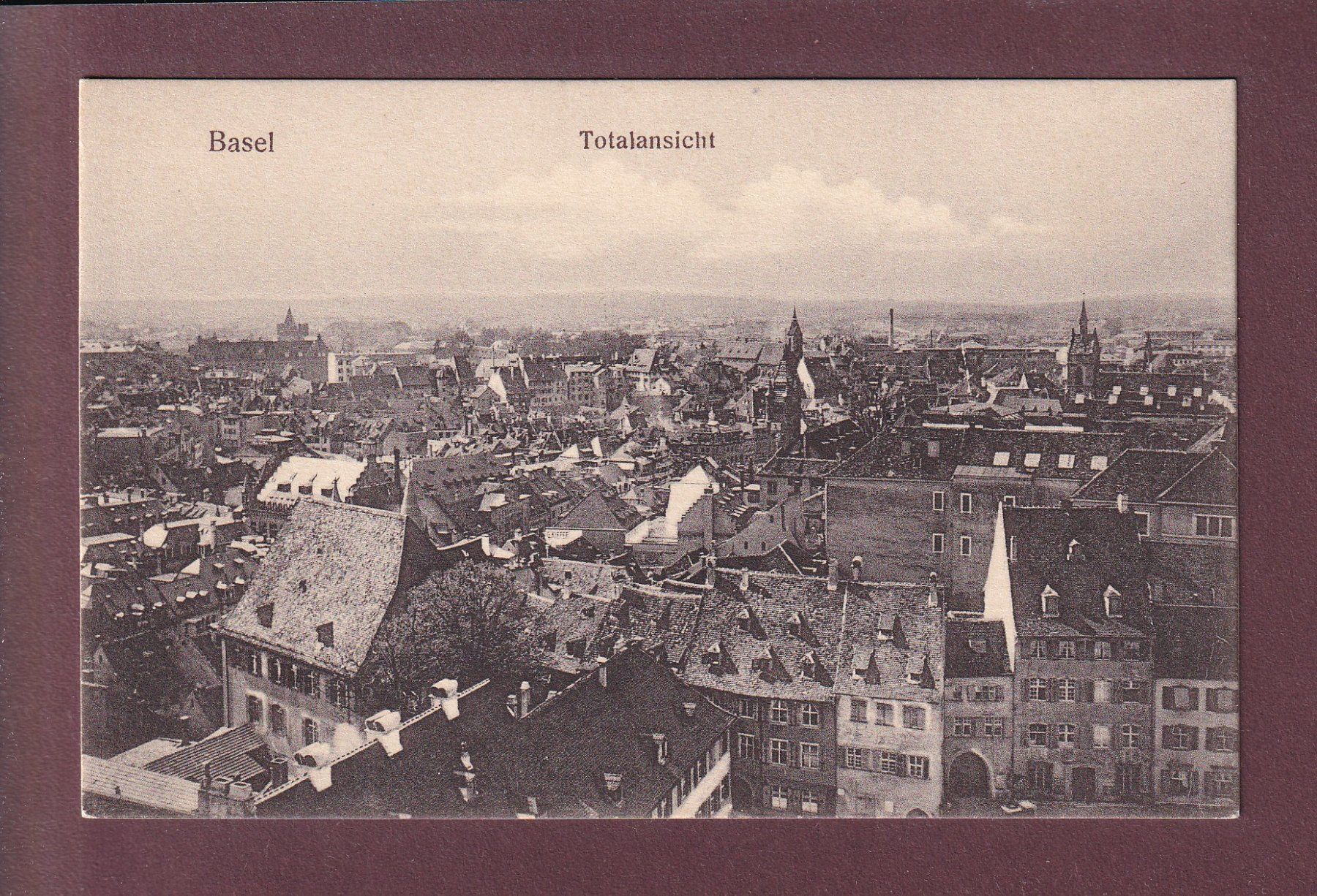 Cartoline postali: BASEL - Teilansicht – Usato da Pully venduto da nicecards