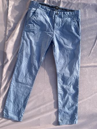 C&A Flex Chino Hose Hellblau, Gr. 34/32