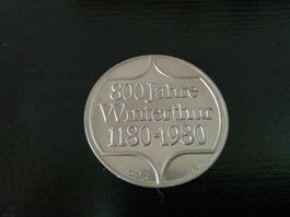 Münze 800 Jahre Winterthur (1980)