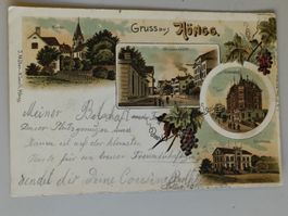 Litho PK / Gruss aus Höngg ZH - Gelaufen 1900