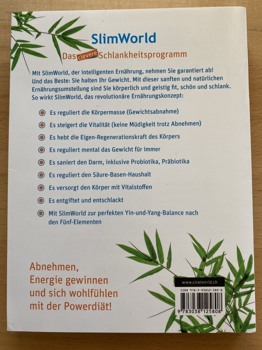 Bücher: SlimWorld Das clevere Schlankheitsprogramm-Dr.h.c. A. Gruber – Gebraucht aus Schwarzenburg von Michellu 1