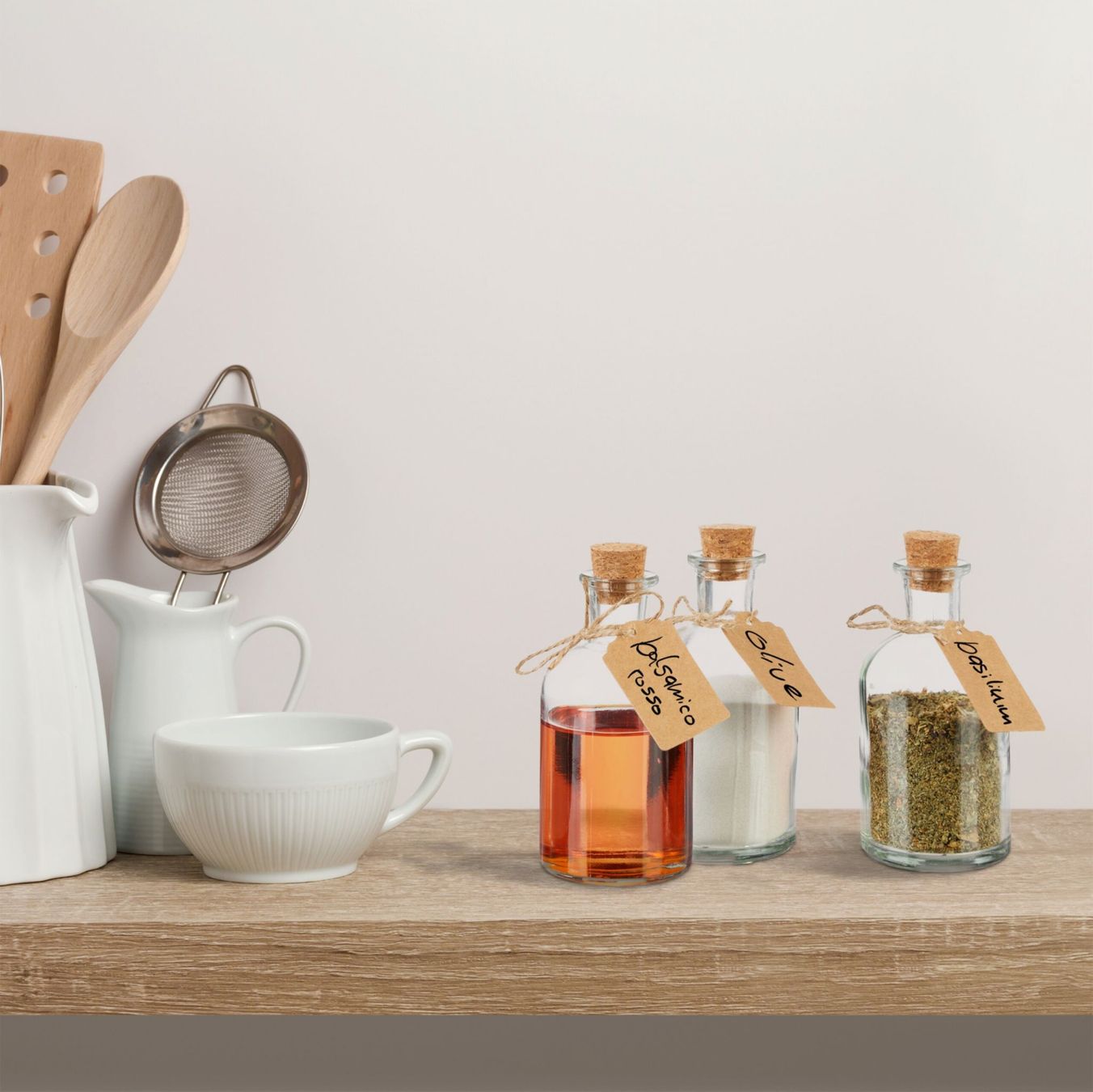 Bicchieri: Dekogläser Set mit Korkdeckel – Nuovo e nell'imballaggio originale da Bülach venduto da StoreInShop 5