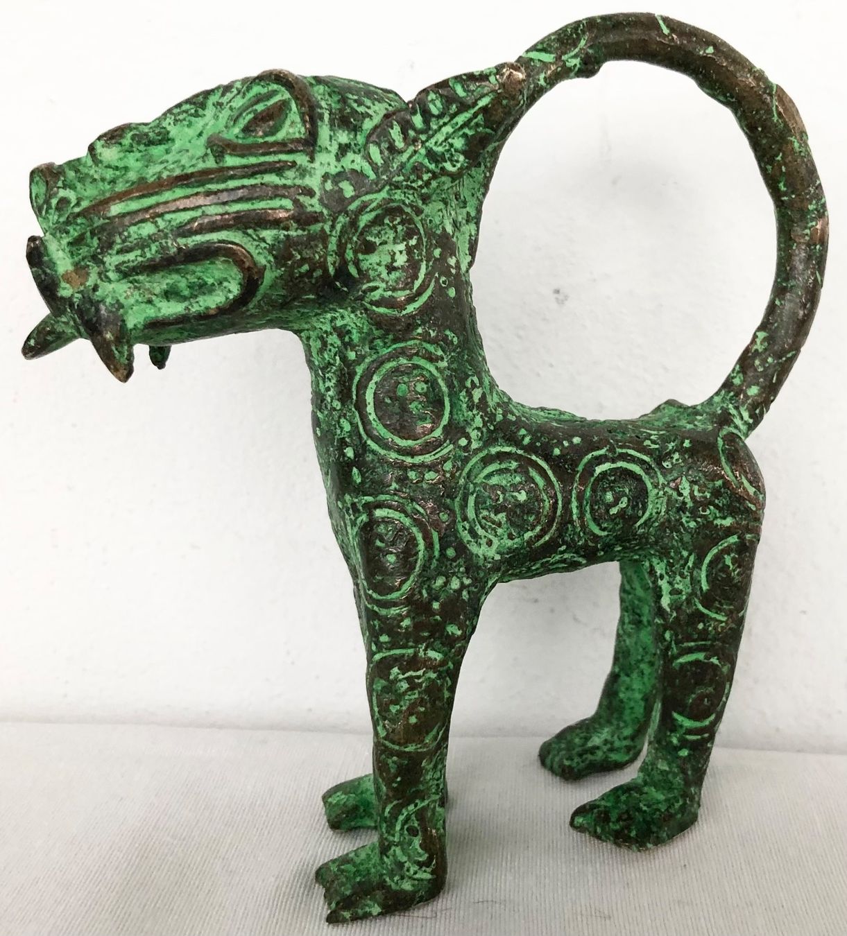 Sculture & Statue: feiner alter Leopard Bronze Benin Höhe 13 cm – Usato da Rüthi (Rheintal) venduto da Kunsthaus777 2