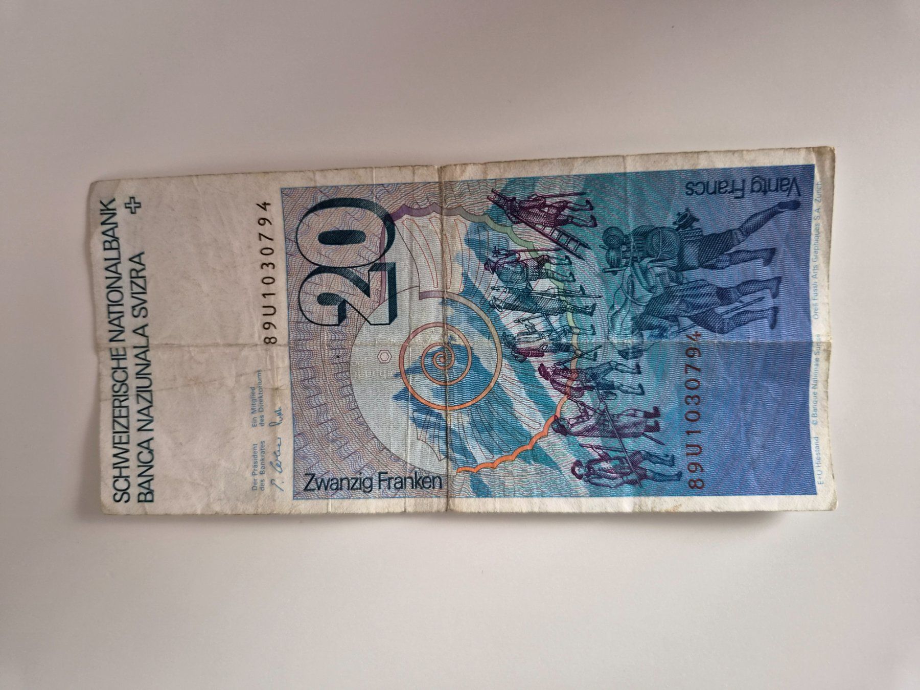 Billets de banque: Schweizer Banknote | CHF 20.00 – D'occasion à Seewen SZ par c_smmrschh 1