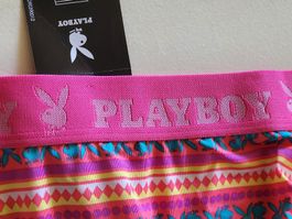 Playboy Damenslip mehrfarbig Grösse M neu mit Etikett
