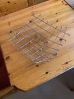 Vintage Design Obstschale, Metall verchromt, Top Zustand