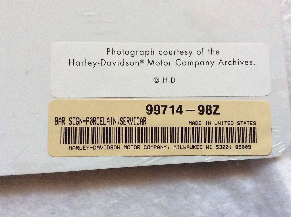 Schilder: Schild Harley-Davidson – Gebraucht aus Berg TG von Electrolux23 1