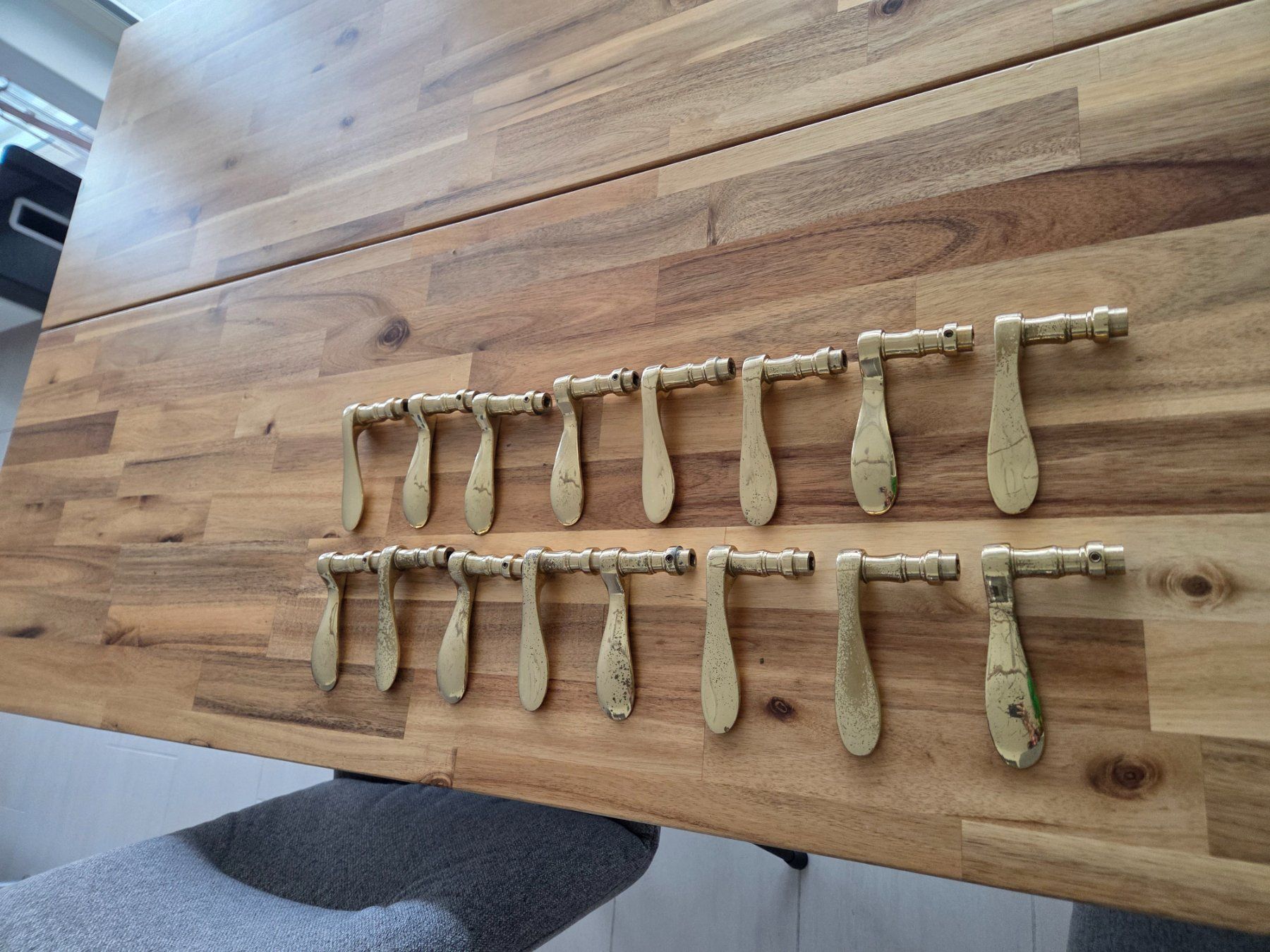 Ferramenta: 8x Türdrücker & Schild / Türgarnitur – Usato da Neuenhof venduto da Lilaloki 9