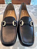 NEW Geox Respira Black Leather loafers size 41!