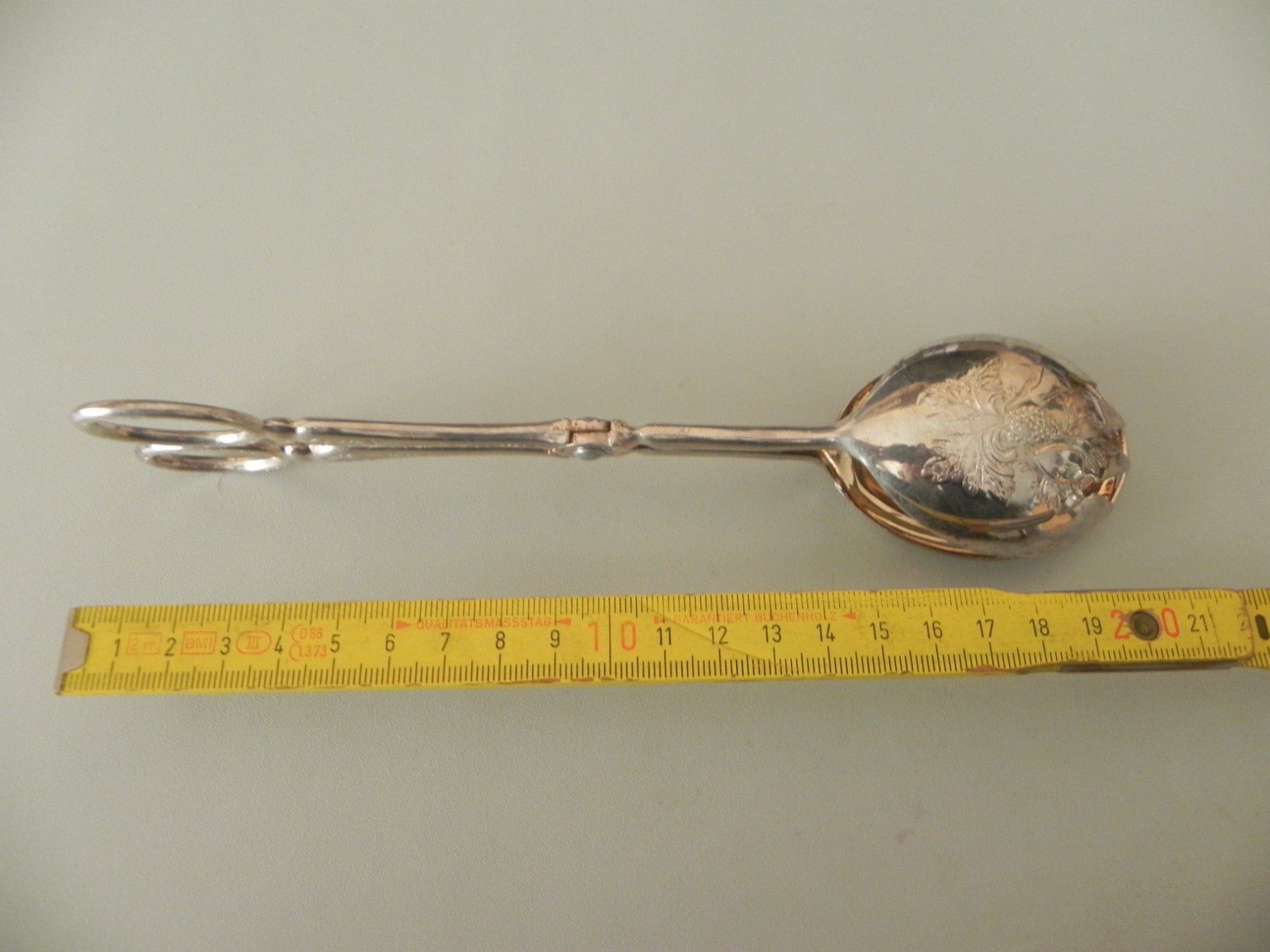Set di posate: Antike verzierte versilberte Servierzange – Usato da Minusio venduto da Lory64 9