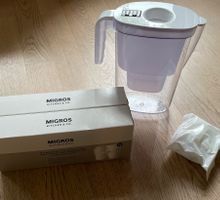 Wasserfilterkrug (2L) + 7 neue passende Kartuschen Migros