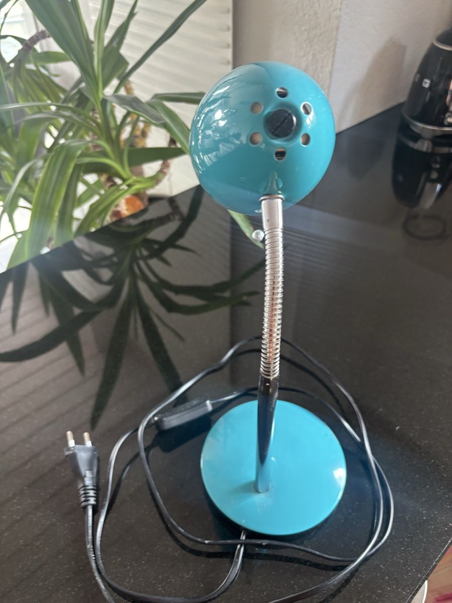 Lampes: Lampe de bureau turquoise  – D'occasion à nods par Tozzifan 1