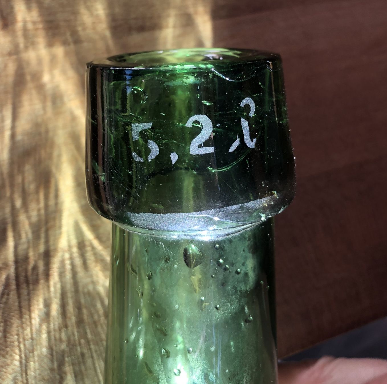 Accessoires: Antike Glasflasche (geeicht 1948)  5.2 Liter – D'occasion à Samstagern par TAAF 4