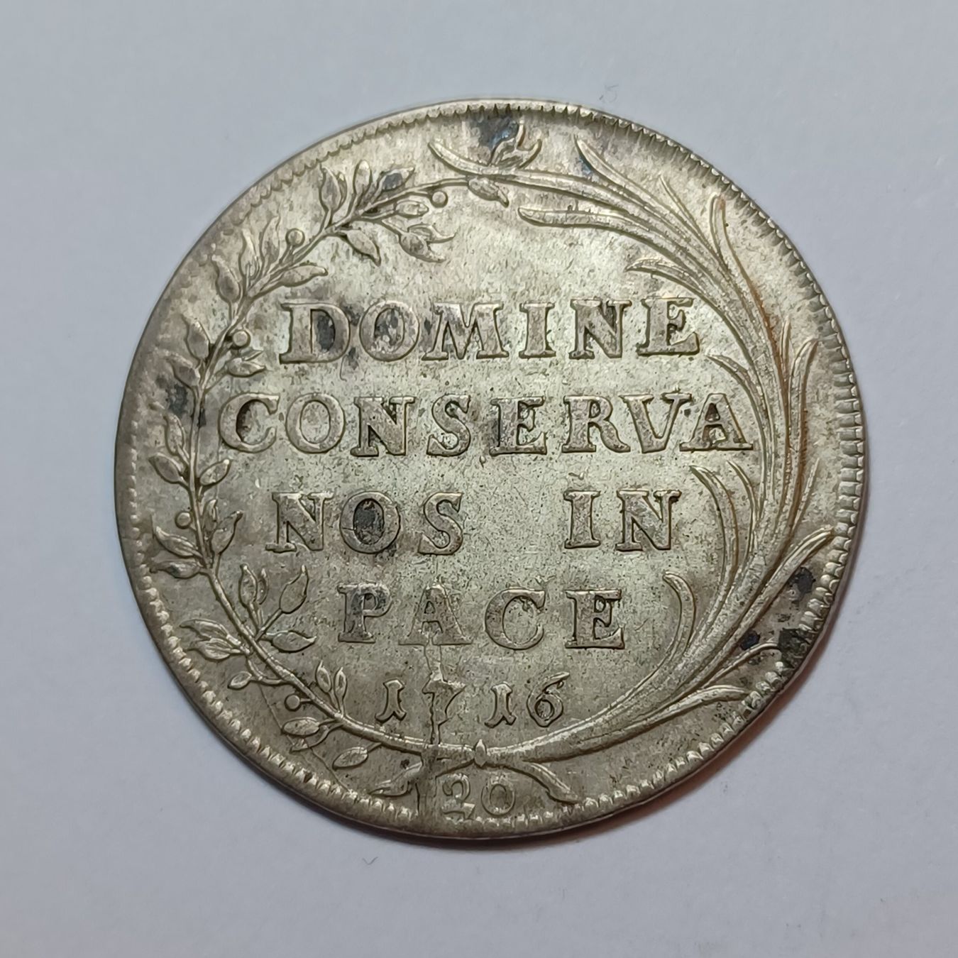 Tutti le monete: 20 Schilling 1716 Zürich – Usato da Pfäffikon ZH venduto da Schweizer_Muenzen