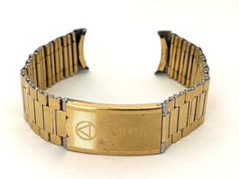 NSA Vintage Uhrenband-Gold Plate-19mm end links - L: 17.5cm