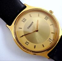 Elegante Tissot Herren Armbanduhr Gold Vintage