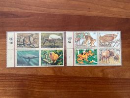 1995 Serie UN Wildtiere Viererblock  **  (A1024)