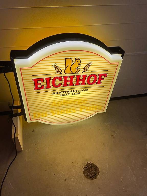 Lampade: Eichhof Bier Leuchtreklame – Usato da Ettingen venduto da Donald4107 2