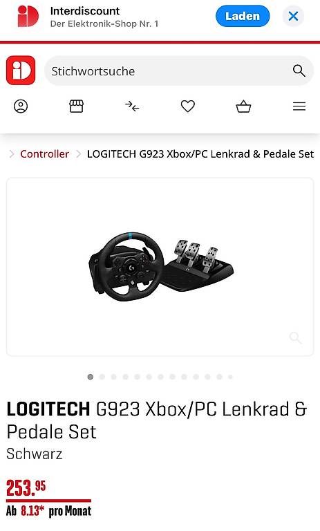 Manettes: Lenkrad  LOGITECH G923 True Force Xbox PC  und Pedale  Stuhl – D'occasion à Studen BE par raf_dx8p 3