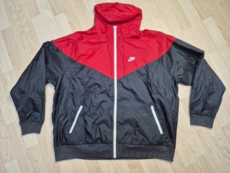 Rare Nike Jacke Windbreaker Rot/Schwarz Gr. XL