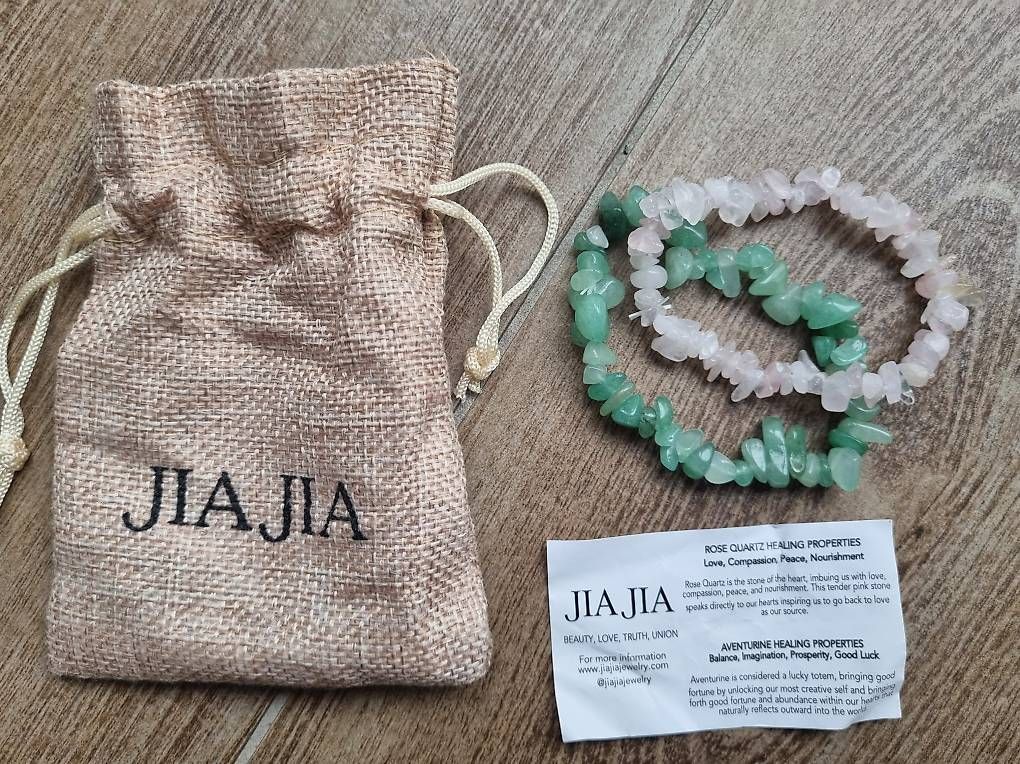Pietre preziose: JIA JIA Rose Quartz healing Bracellet – Nuovo e nell'imballaggio originale da Uerkheim venduto da Pod23 1