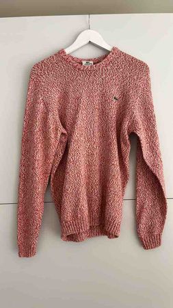 Lacoste Pullover meliert rot/weiss Grösse M guter Zustand