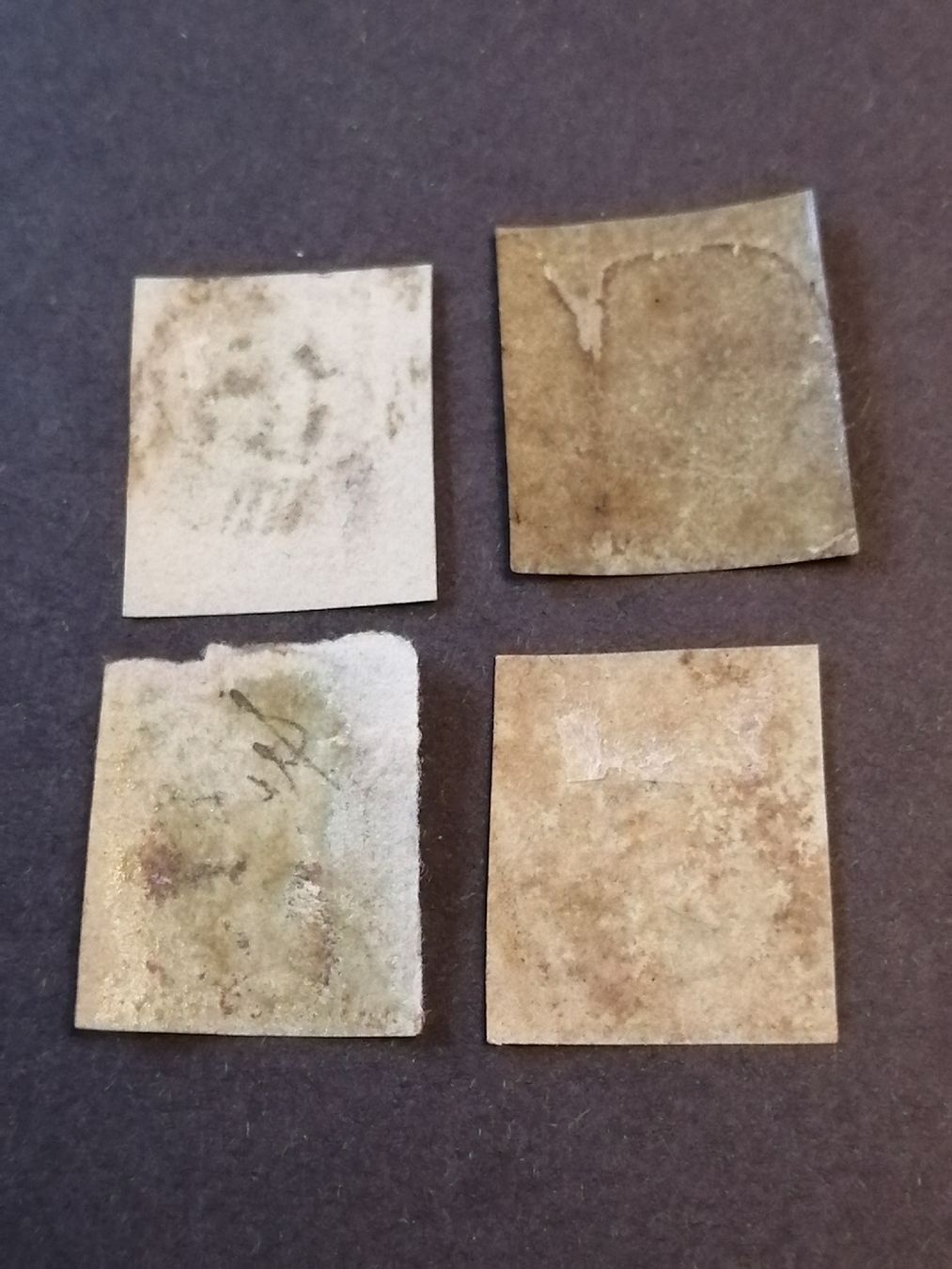 Alle Briefmarken: 4mal One Penny Red 1841  – Gebraucht aus Happerswil von tschergi 1