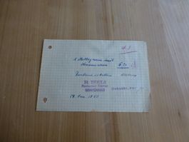 Grafenried, Rest. Sternen, R. Iseli Nota 24.Juni 1950