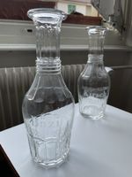 2 Karaffen Glas Kirsch Bazi Vintage
