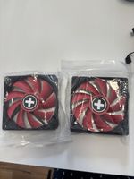 Ventilateurs PC Gamer - Rouges & Noirs - Lot de 2 neuf!