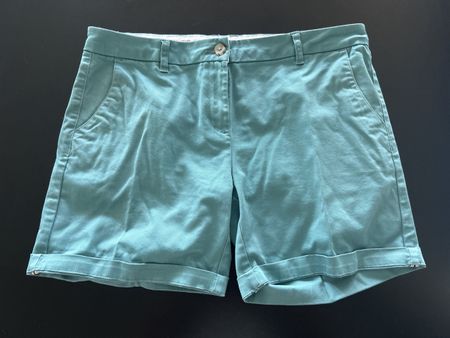 Pantaloncini blu Tiffany, taglia L,