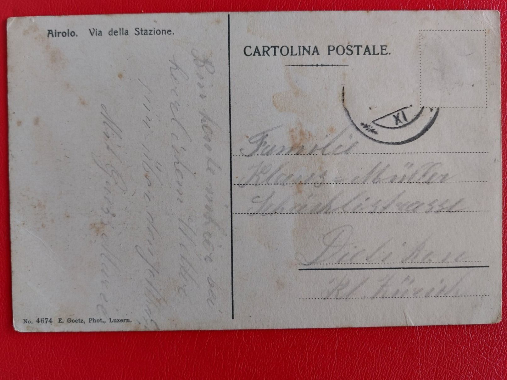 Cartoline postali: Airolo. Via della Stazione – Usato da St-Légier-Chiésaz venduto da Theo006 1