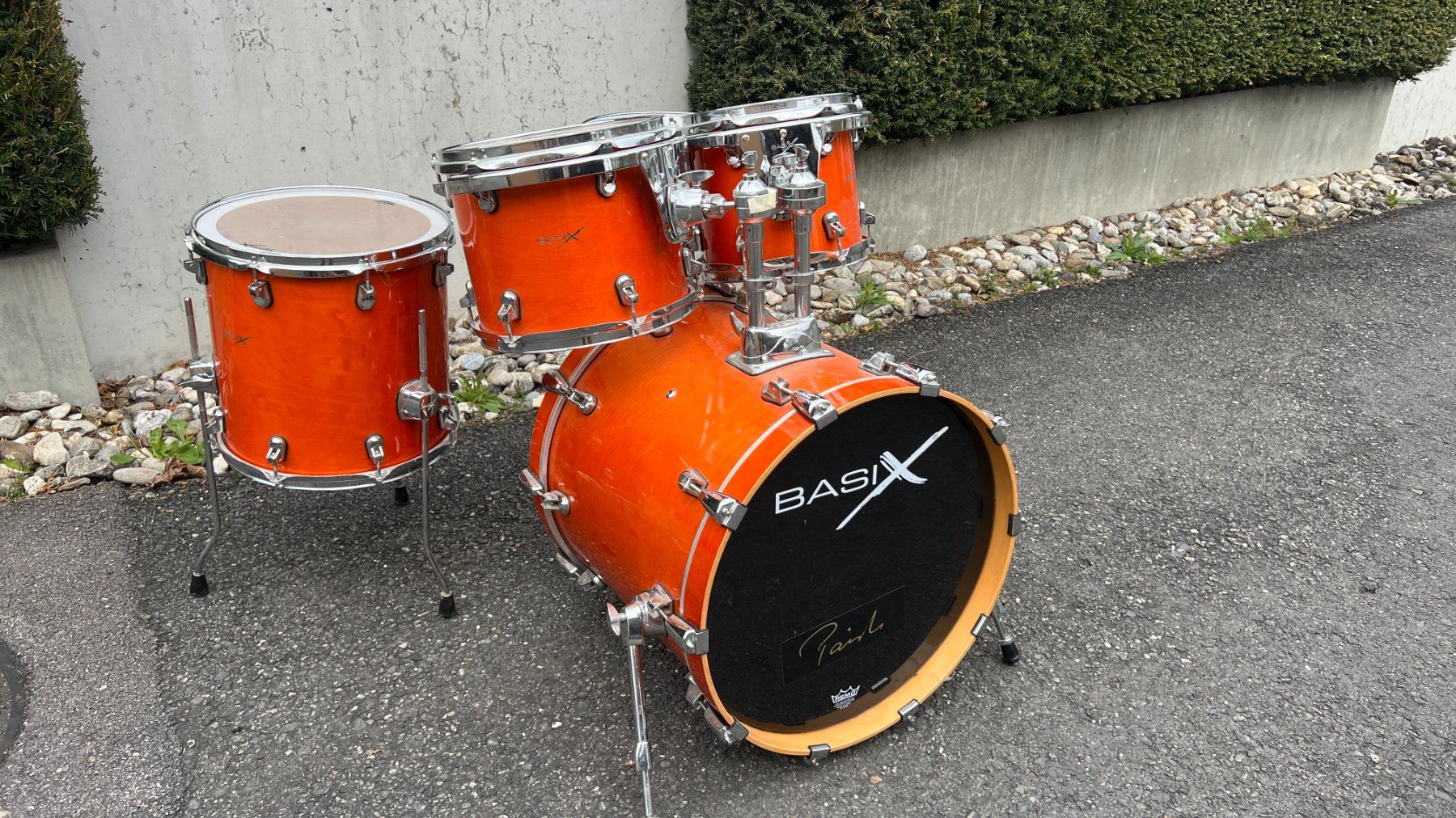 Strumenti musicali: Basix Schlagzeug Set orange – Usato da Buchs SG venduto da MMmmnS
