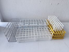 Reagenzglashalter Metall und Kunststoff 