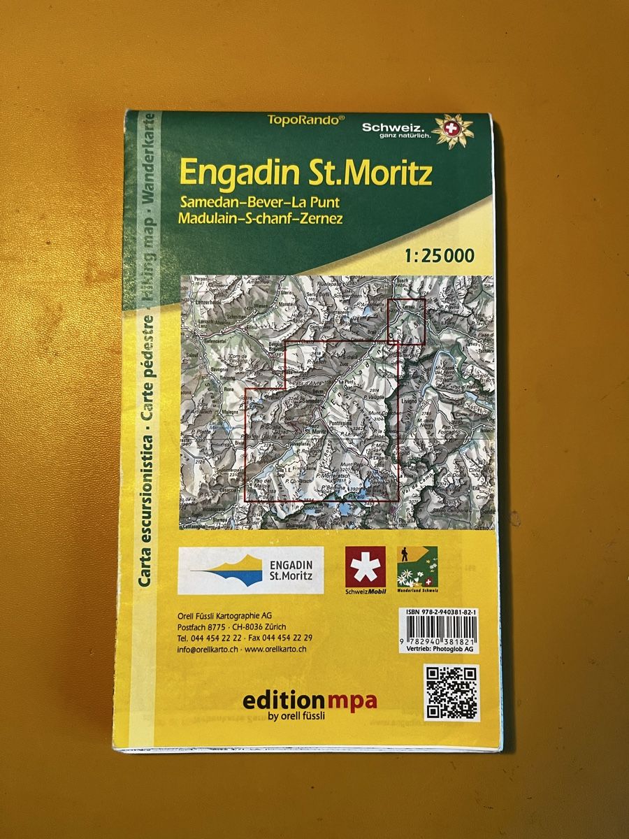 Cartine & Atlanti: Wanderkarte Engadin St Moritz – Usato da Zürich venduto da torokbalint84