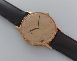 Vintage VERBEL Münzuhr – Swiss Made Handaufzug