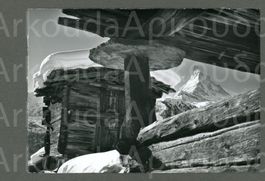 AK sw Zermatt VS Winkelmatten mit Matterhorn ≈ 1964
