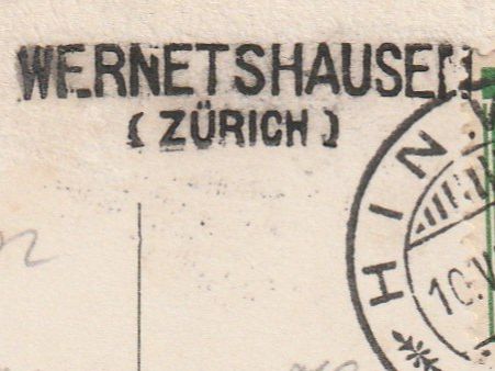 Alle Briefmarken: Stabstempel Wernetshausen auf Ak – Gebraucht aus Rorschacherberg von fratovi2