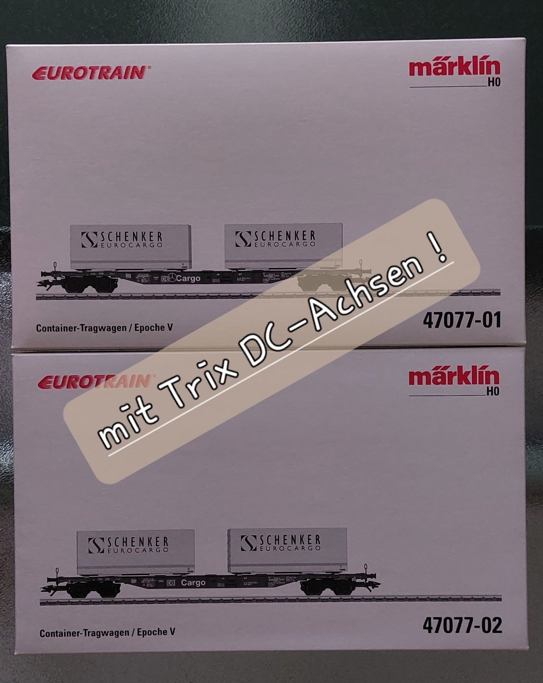Trix Modellini di ferrovie: Trix/Märklin - 6-teiliger Containerzug - DCC/Sound – Nuovo e nell'imballaggio originale da Rotkreuz venduto da MOBAHN-1zu87 4