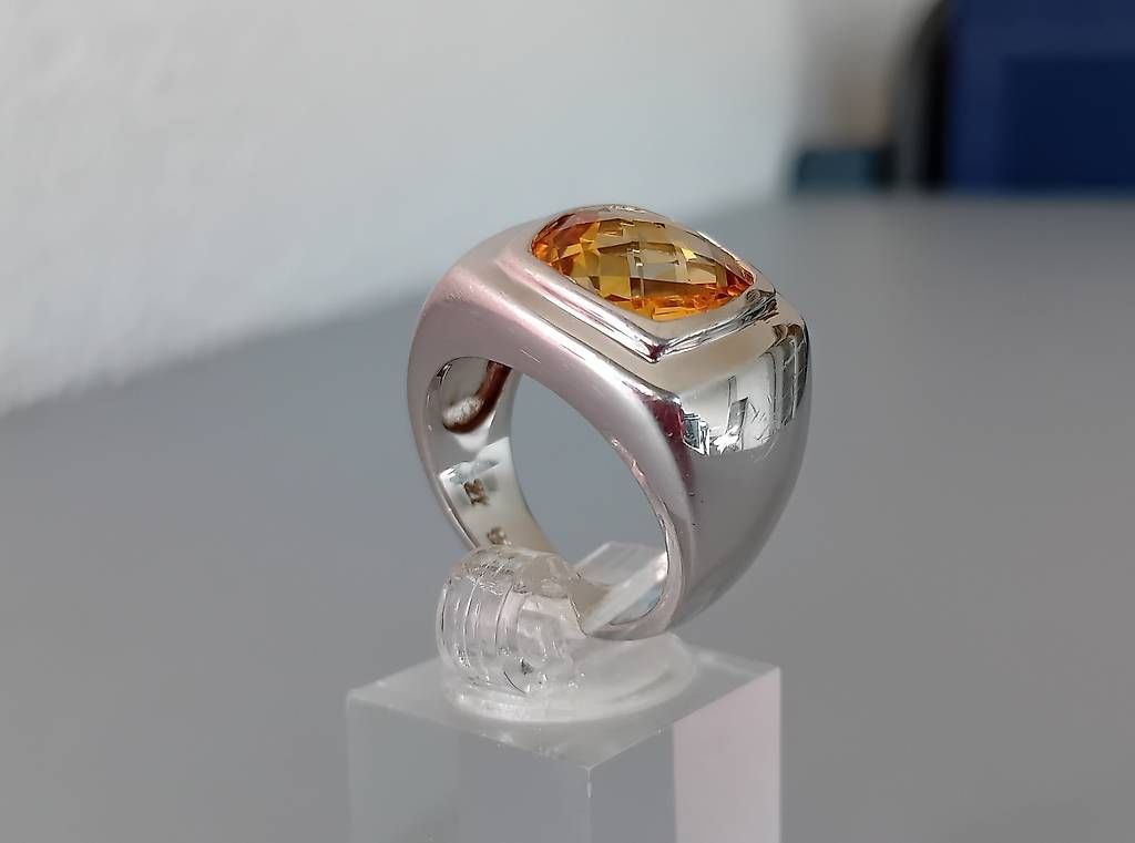 Bagues: Ring Silber mit Citrin – D'occasion à Stans par wer_fd5f 2