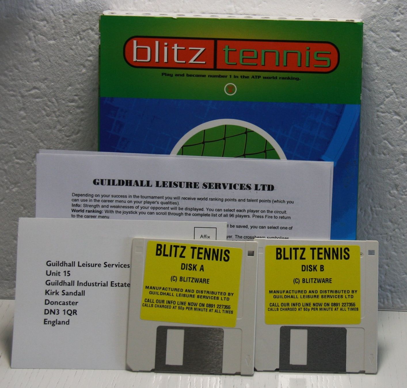 Jeux: Amiga blitz tennis – D'occasion à Fisibach par Retrogames24 2