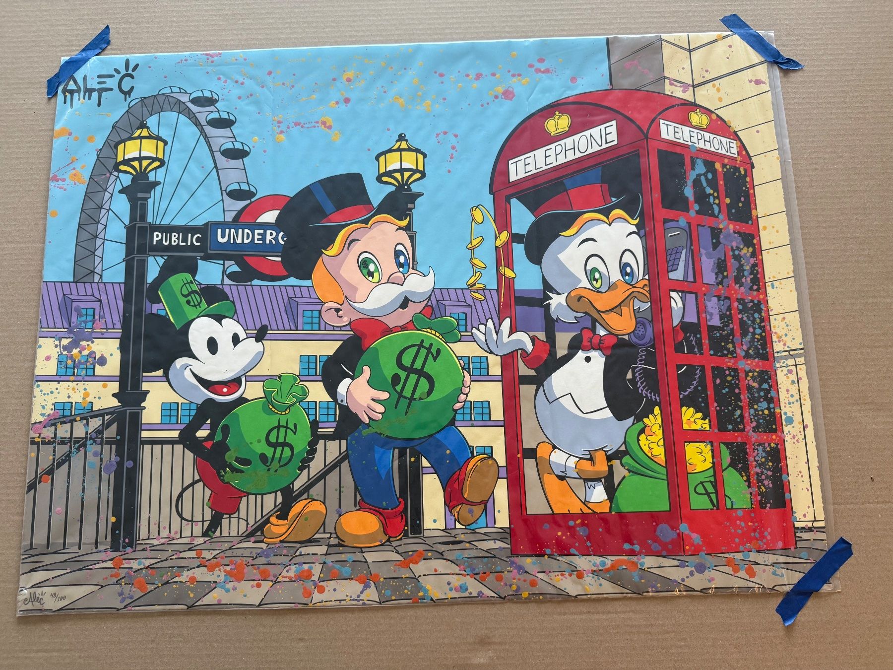 Foto & Immagini: Originaler, hand finished Art Print von Alec Monopoly – Nuovo e nell'imballaggio originale da Mörigen venduto da racer100 1