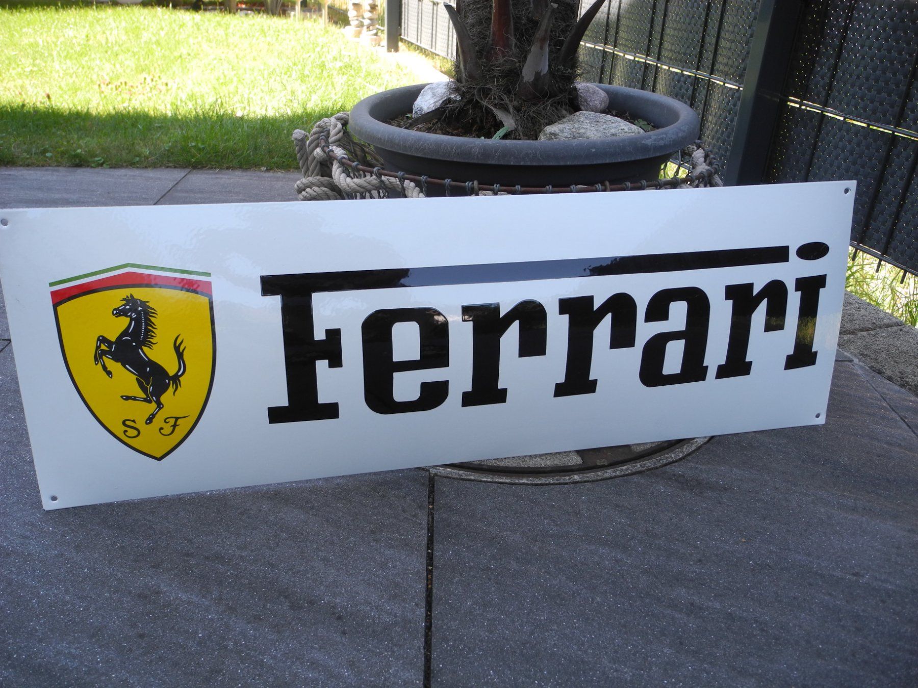 Ferrari Schilder: XXL FERRARI EMAILSCHILD – Neu (gemäss Beschreibung) aus Reinach AG von Huckleberrysix 1