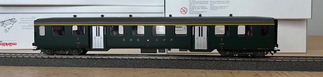 Märklin Modellini di ferrovie: Märklin Leichtstahlwagen A – Usato da Winterthur venduto da dond1 2
